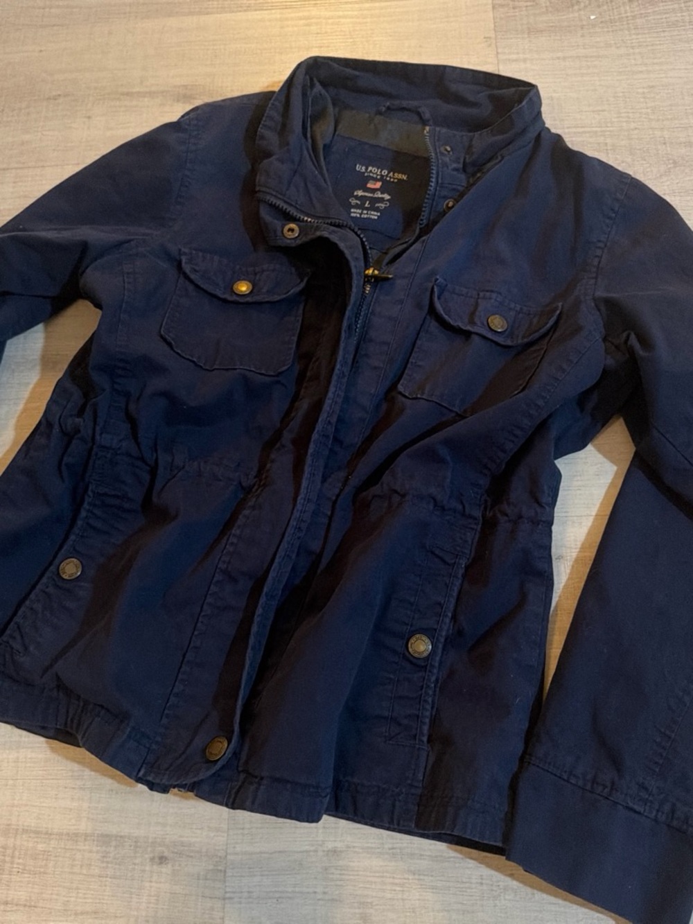 Polo Assn. Superior Quality Navy blue Utility Jacket size L